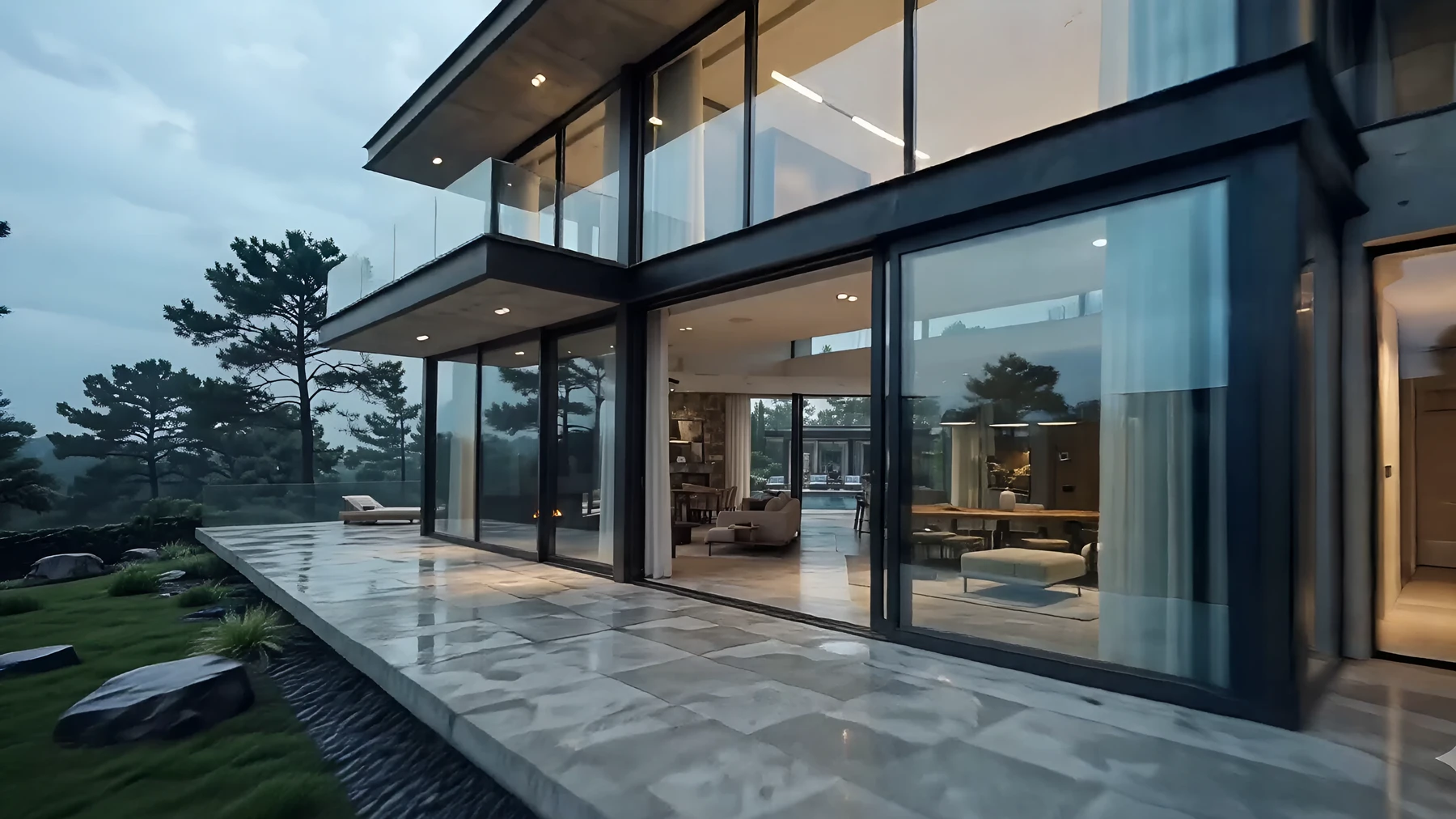Glass threshold of the living volume